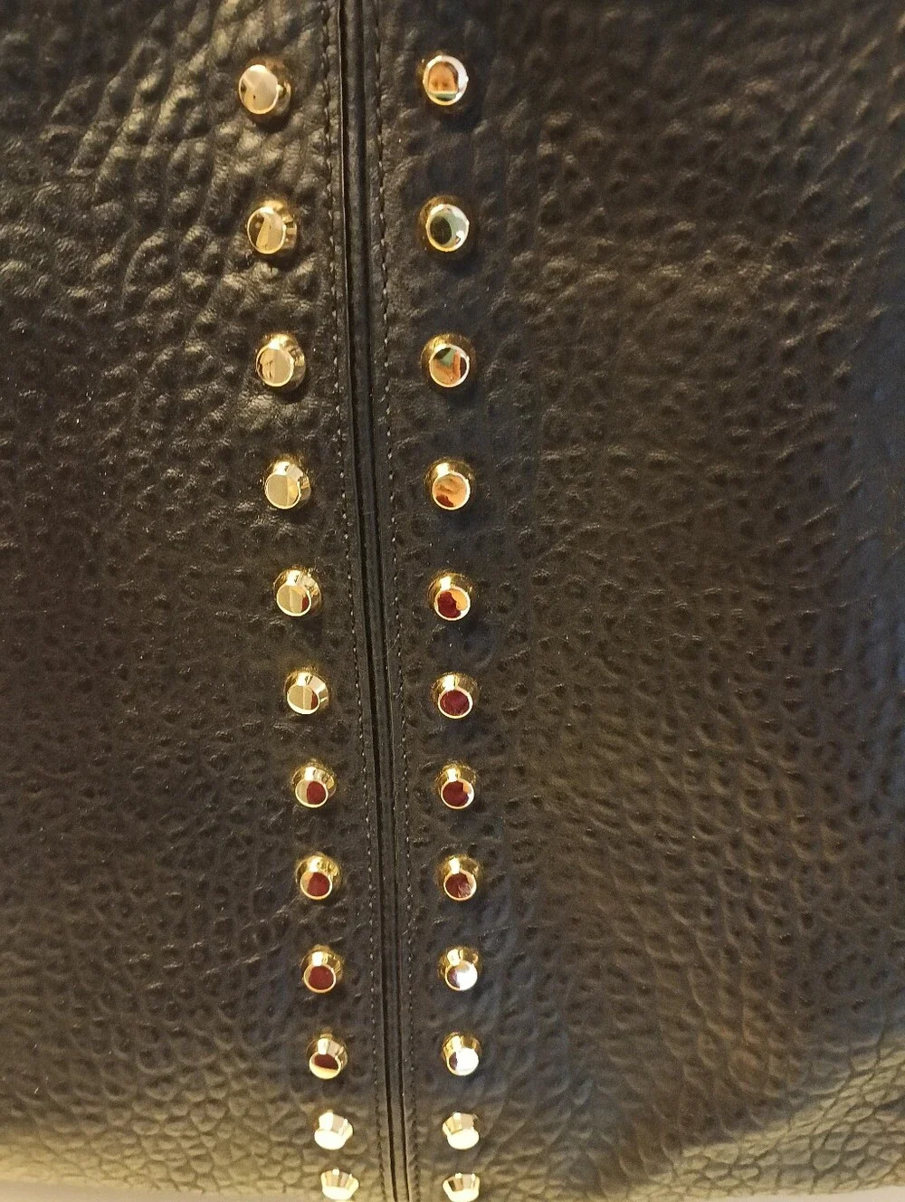 Michael Kors Uptown Astor Black Studded Leather Hobo Bag NWOT